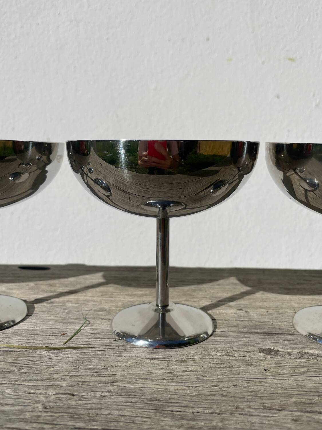 5 stainless steel cups