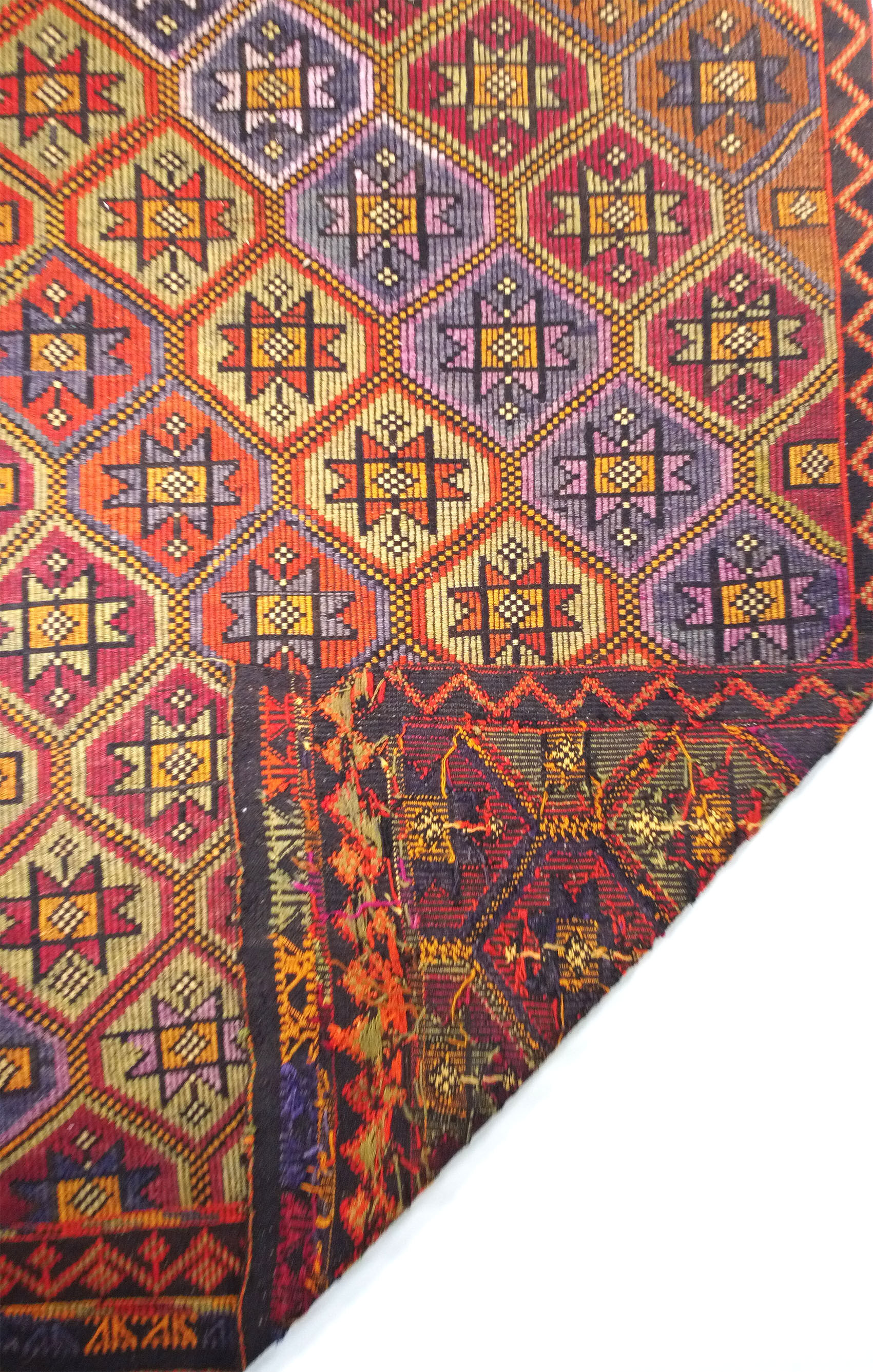 Anatolian handmade kilim rug 350 cm x 162 cm
