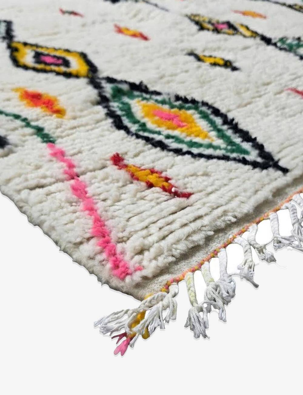 Azilal Rug Berber Symbols Motif - 221 x 197 cm