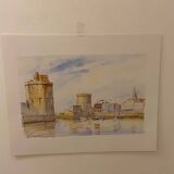 Watercolor by Claude Veyssière