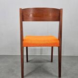 Set of Four Rare Teak PIA Chairs by Poul Cadovius, Girsberger, Denmark, 1960s