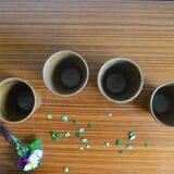 Set of 4 Digoin stoneware glasses