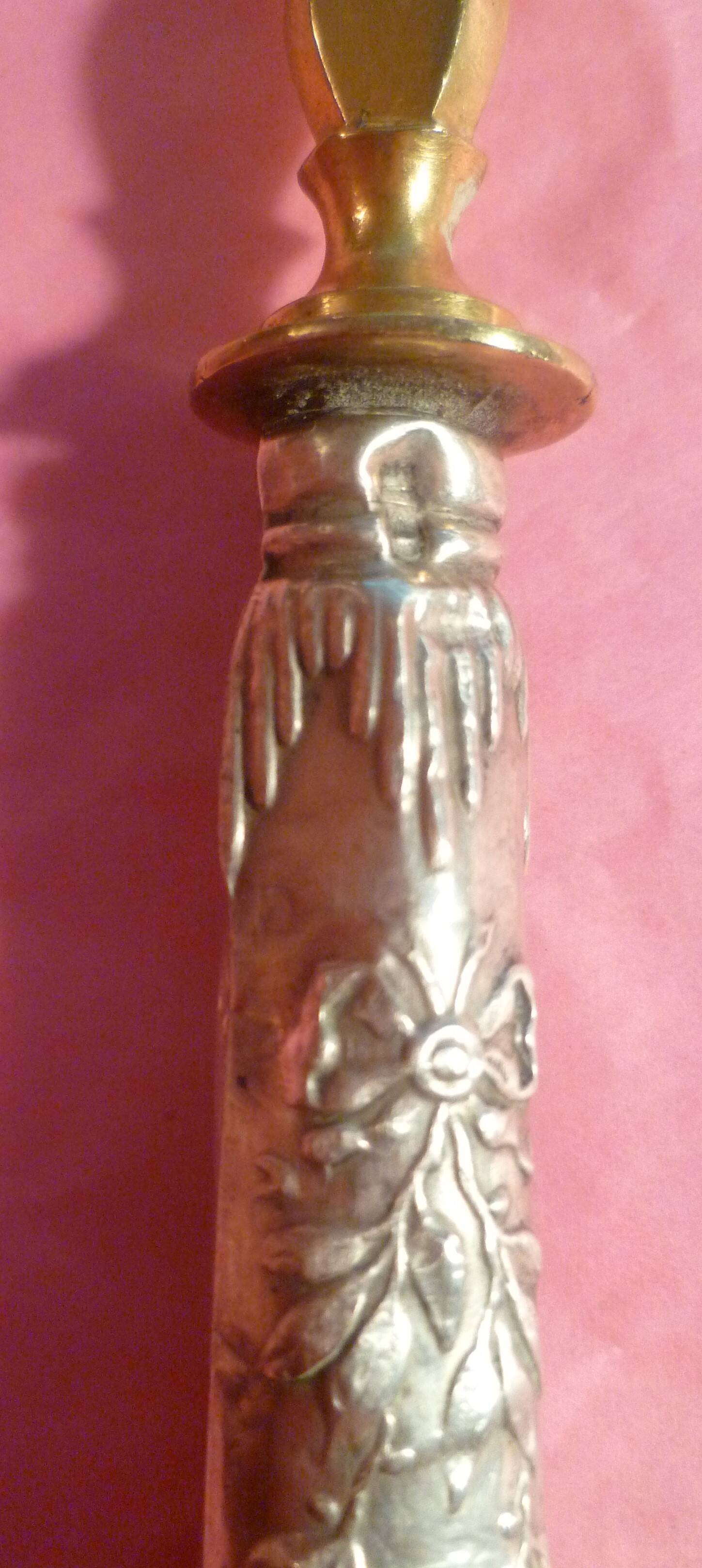 SILVER DESSERT SPOON, hallmarked ? chiseling on the spoon