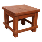 Table de chevet d’atelier en teck birman