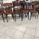 Set of 12 mismatched bistro chairs Baumann & Fischel 1930