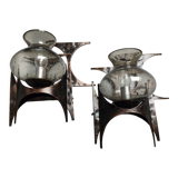Brutalist sconces