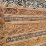 Old oriental carpet, kilim, 50s - 206 x 125cm