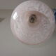 Pink clichy glass walk-in hanging