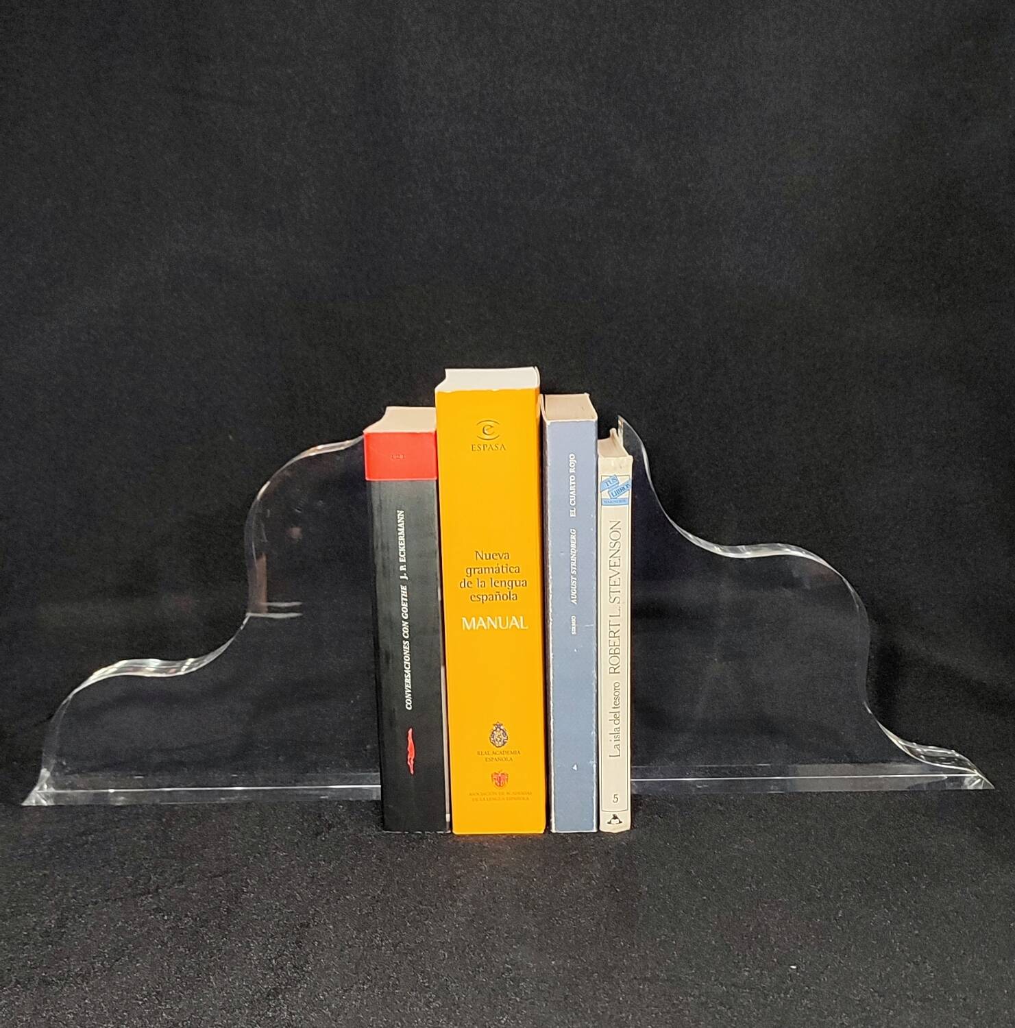 Serre-livres en méthacrylate. Espagne, années 1990.