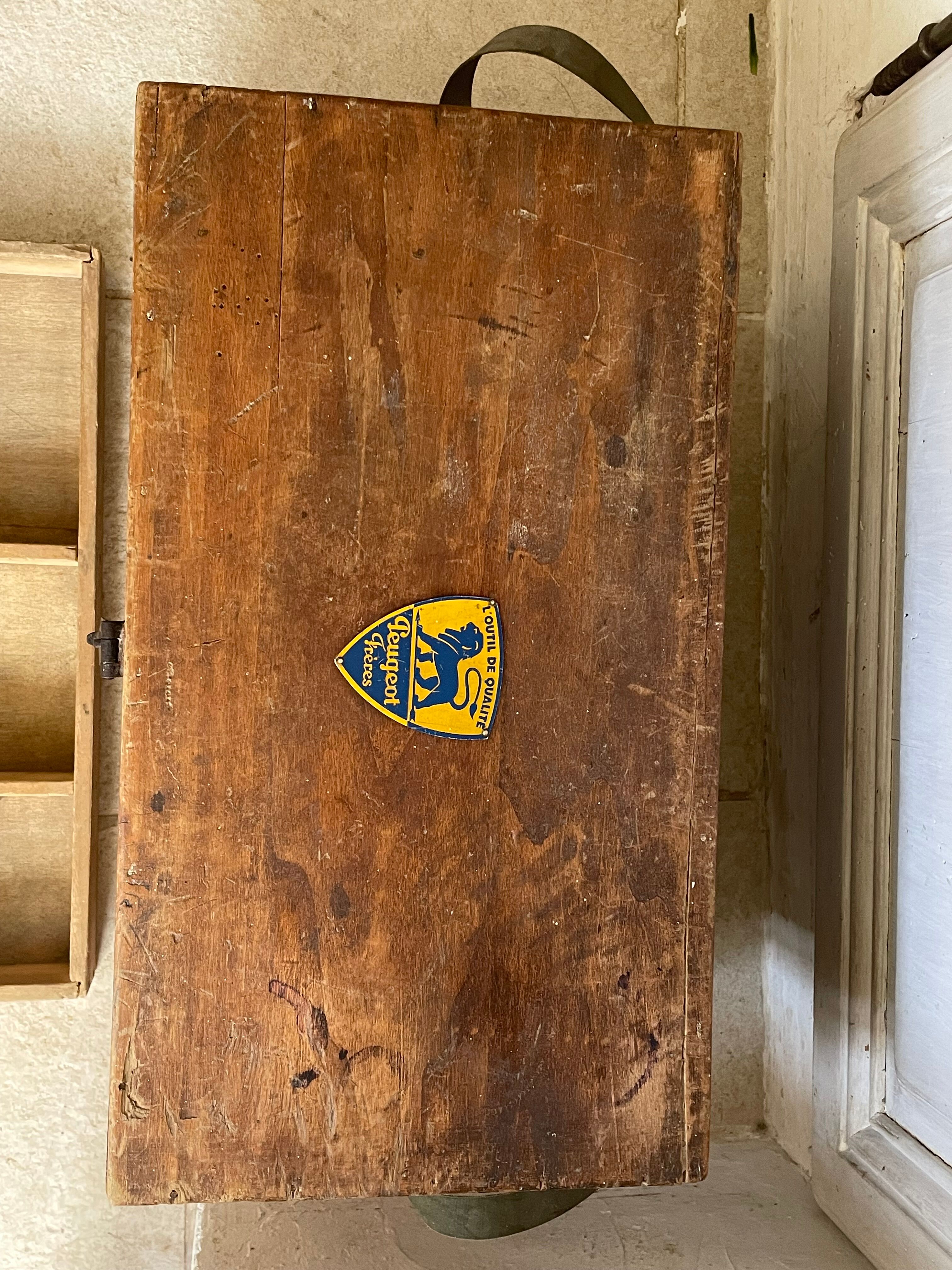 Wooden trunk Peugeot brothers