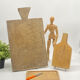 Trio de planches à découper, billots,  anciennes, vintage