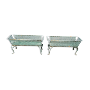 duo de jardinières métal