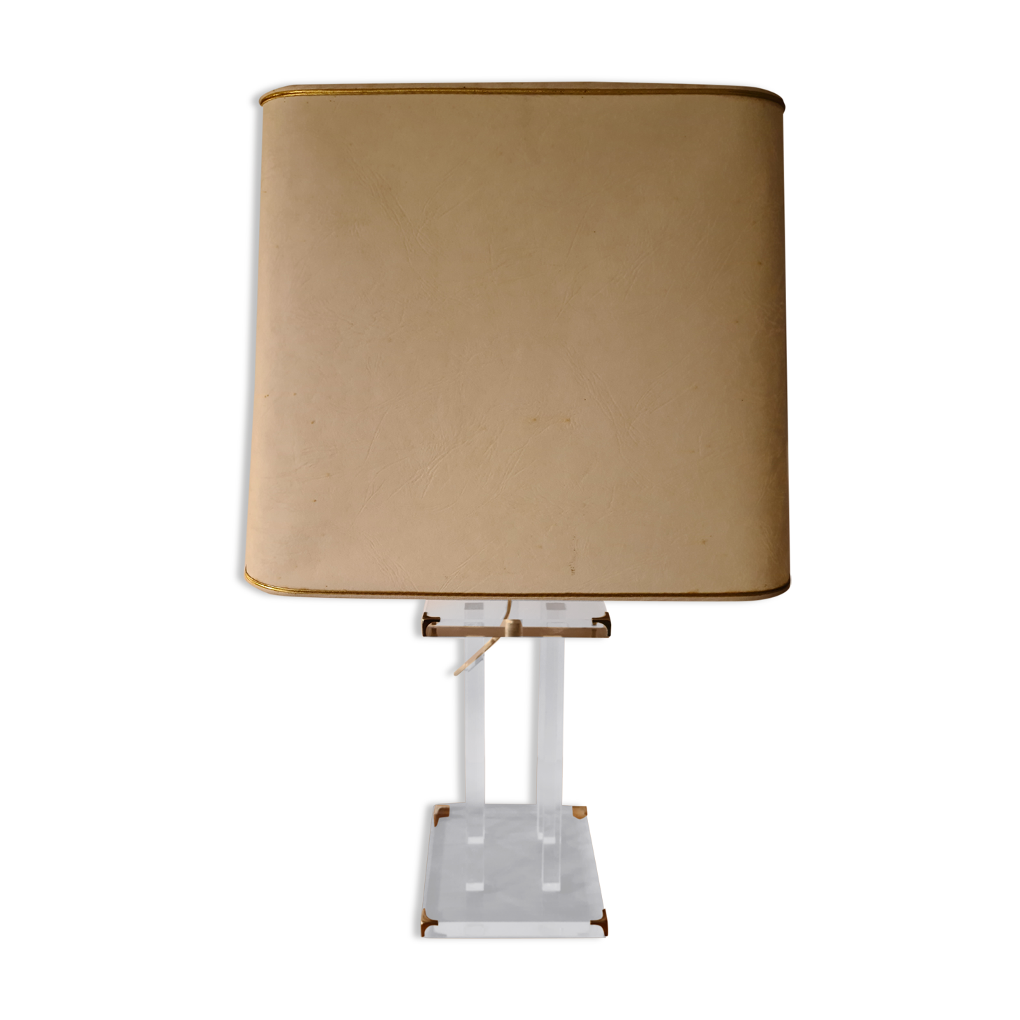 70's plexiglass lamp by David Lange