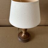 Lampe à poser en bois tourné