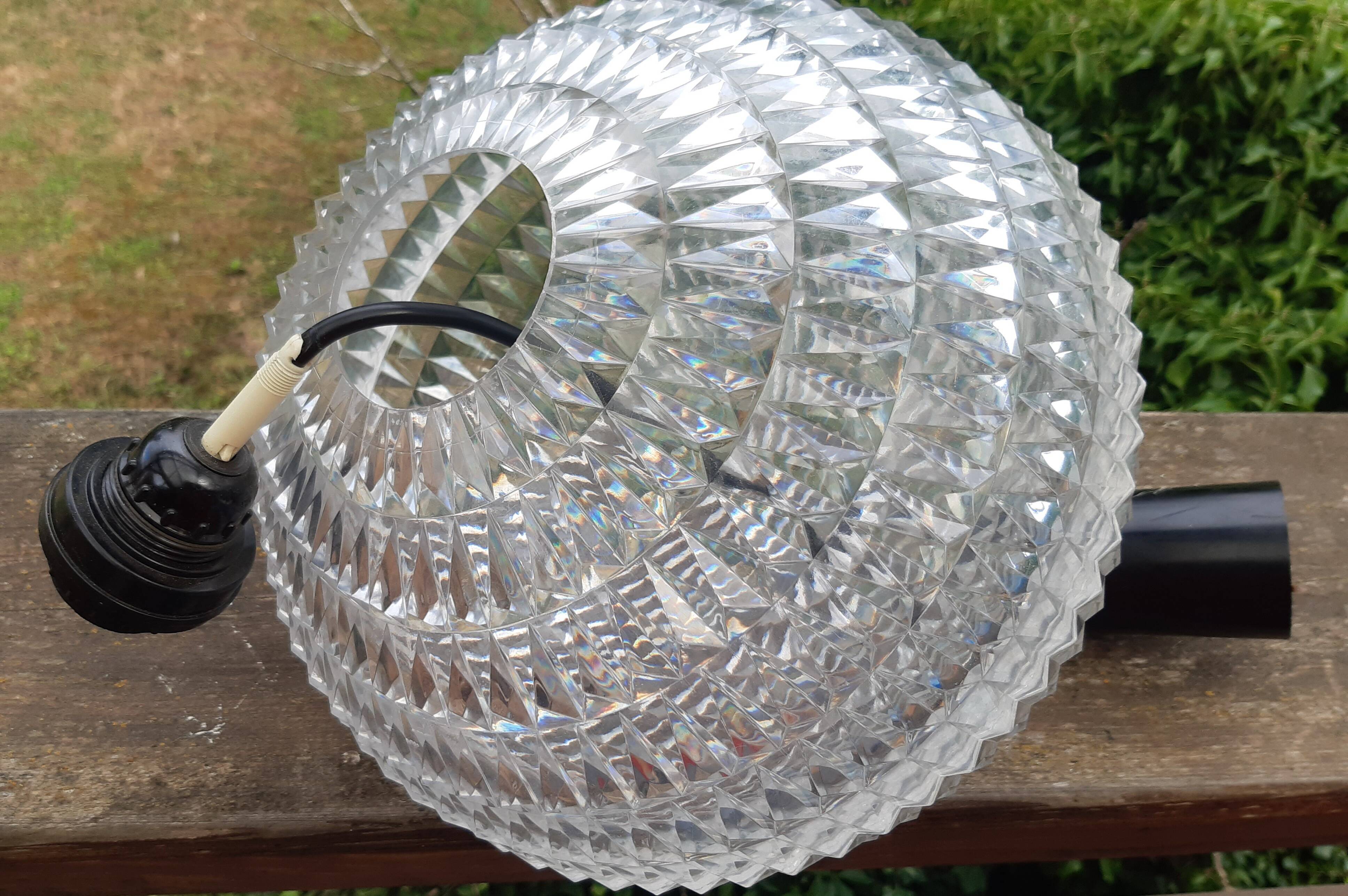 Vintage diamond pendant light