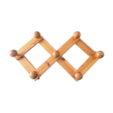 Brutalist accordion coat rack