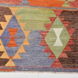 3x10 Wool Runner Rug, 95x295Cm Turkish Kilim Runner Rug, Stair Rug