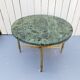 Table néoclassique marbre vert vintage