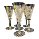 Suite de 6 verres a liqueur en verre taille art de la table