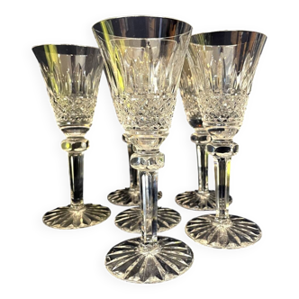 Set of 6 cut glass liqueur glasses table art