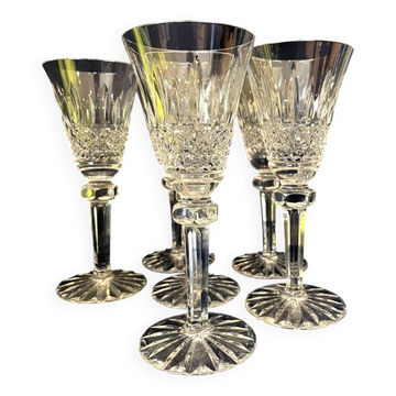Set of 6 cut glass liqueur glasses table art