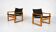 Mid-Century Modern Pair of 'Safari' Armchairs by Børge Jensen for Bernstorffsminde Møbelfabrik, Denm