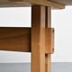 Table Les Arcs in solid elm, circa 1970