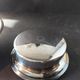 Vintage French silver-plated butter press, Coquillor style.