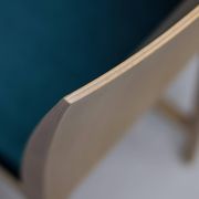 Set of six beech bar stools "Anna" by Crassevig, Italy, 1990s.