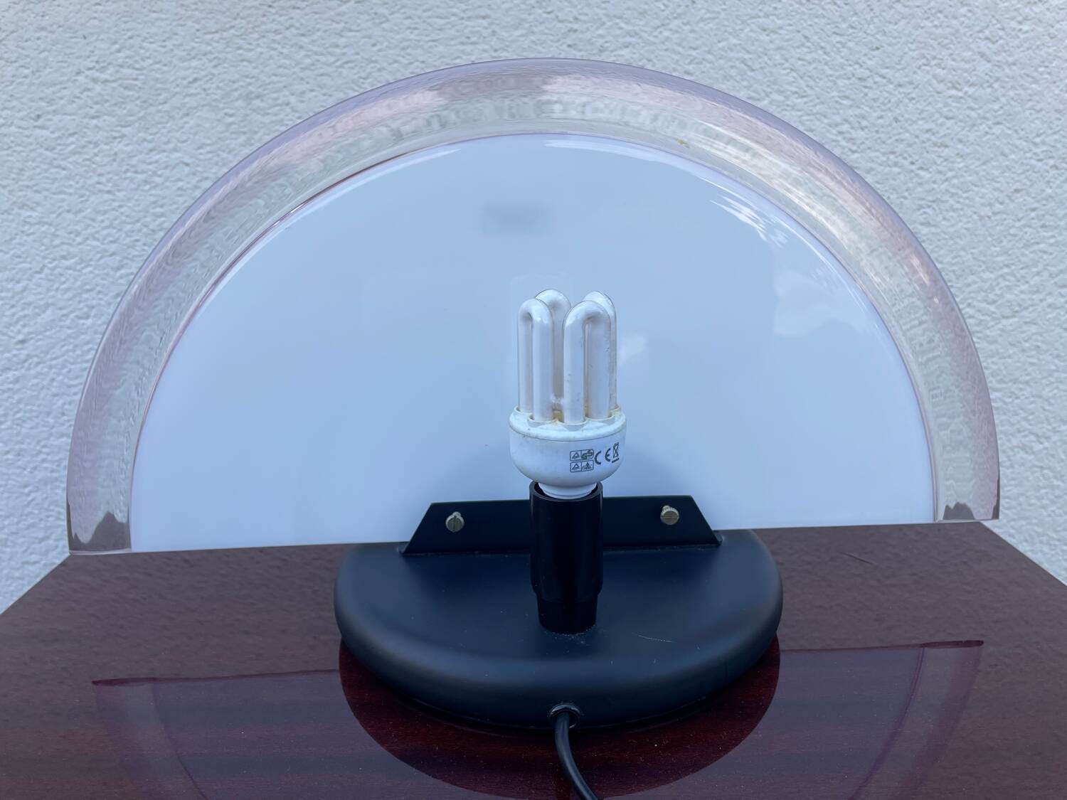 Paire de lampes demi-lune Murano li