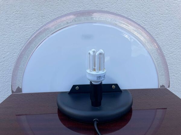 Paire de lampes demi-lune Murano li