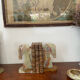 Pair of vintage onyx bookends