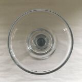 Large glass candle holder