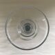 Large glass candle holder