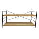 Étagère modulable métal et bois design 1960.