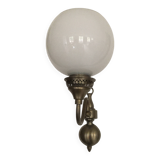 7 Dutch style wall lights with globes