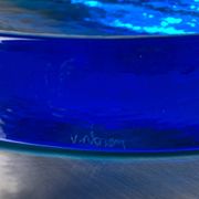 Cendrier bleu par V. Nason en verre de Murano, Italie, 1960