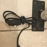 Industrial accordion wall light