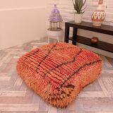 Handmade Berber pouf in wool 60 X 60 X 20 CM