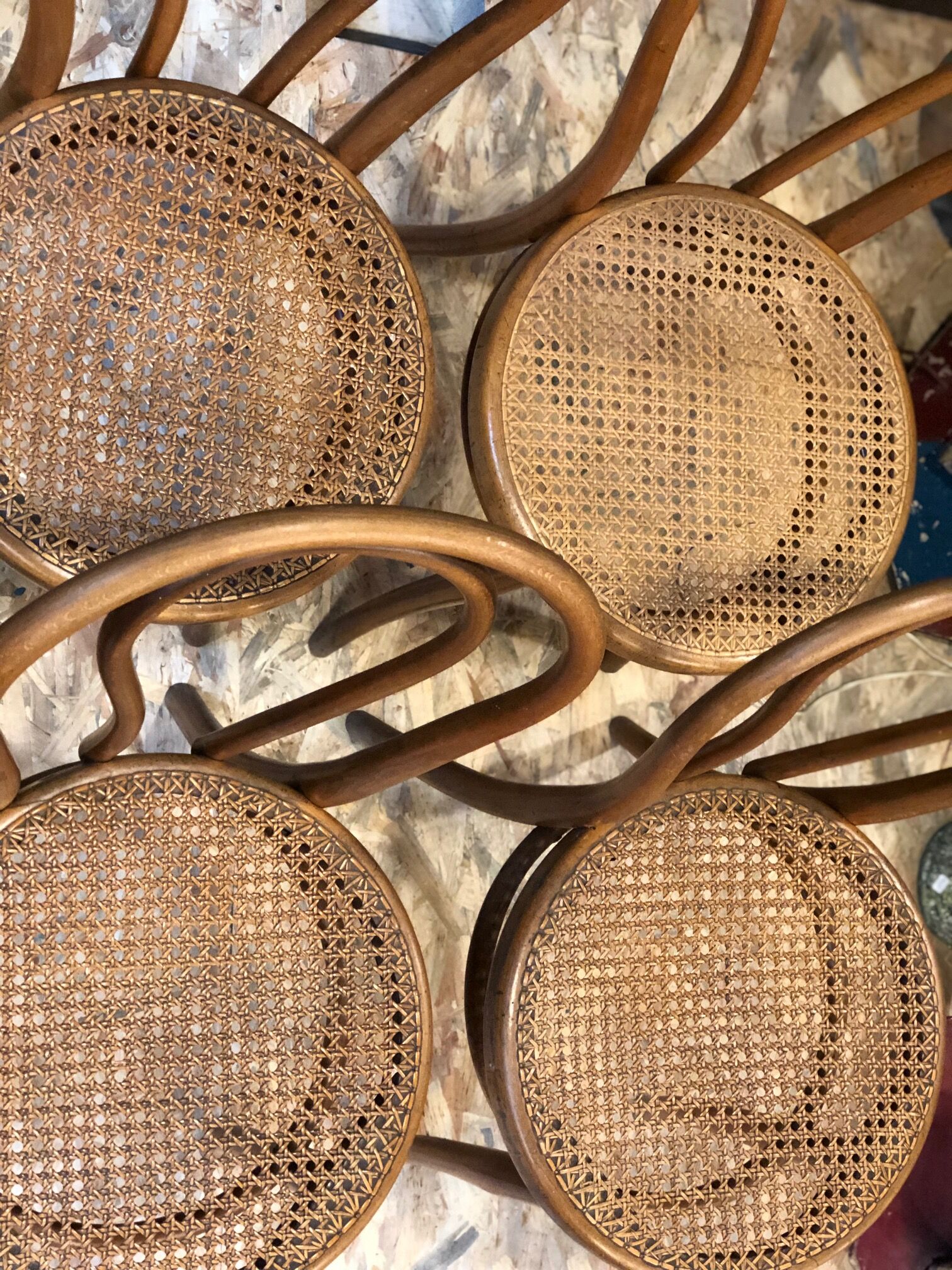 Stamped Thonet chairs