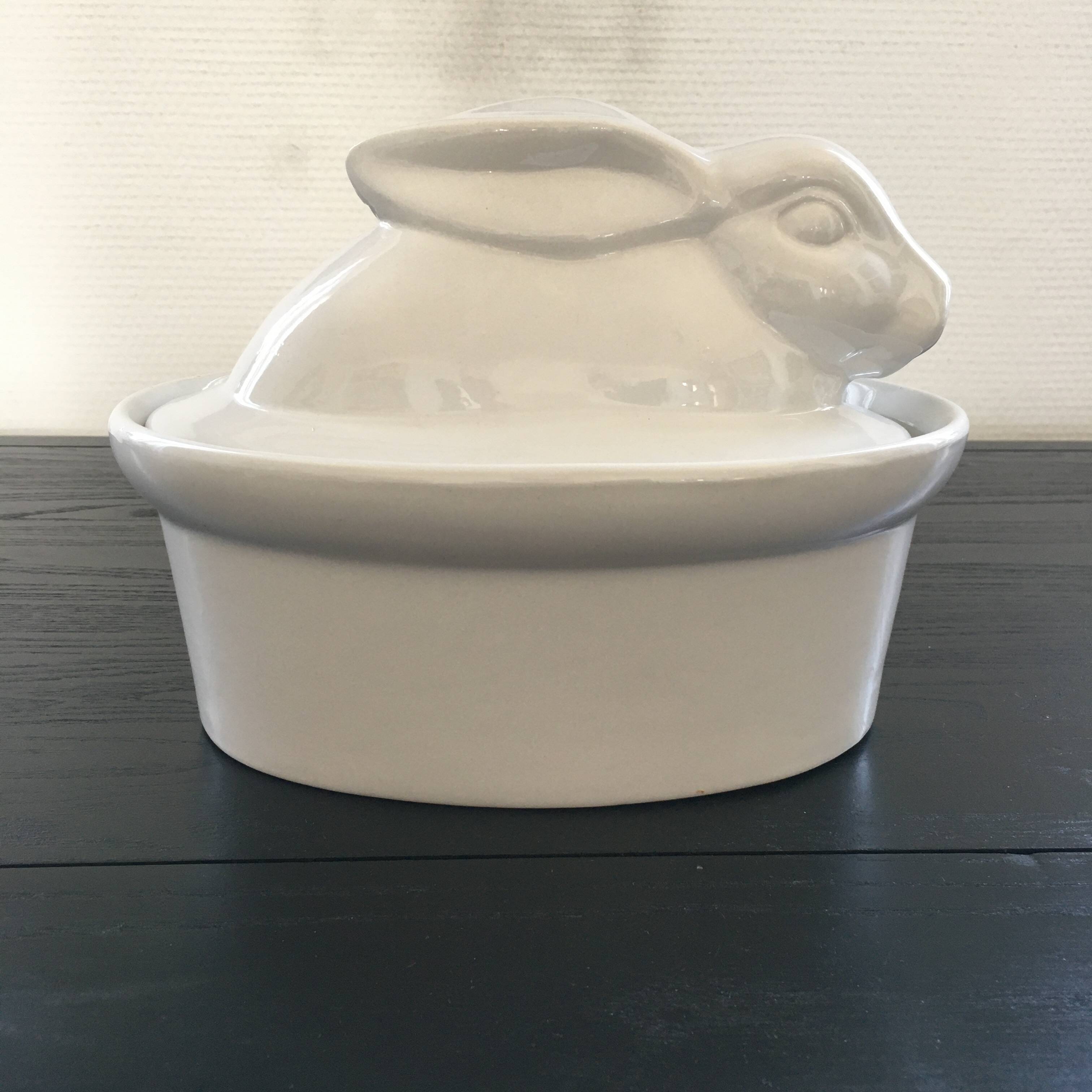 Terrine lapin en porcelaine