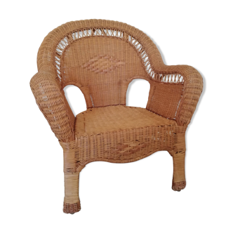 Fauteuil en osier