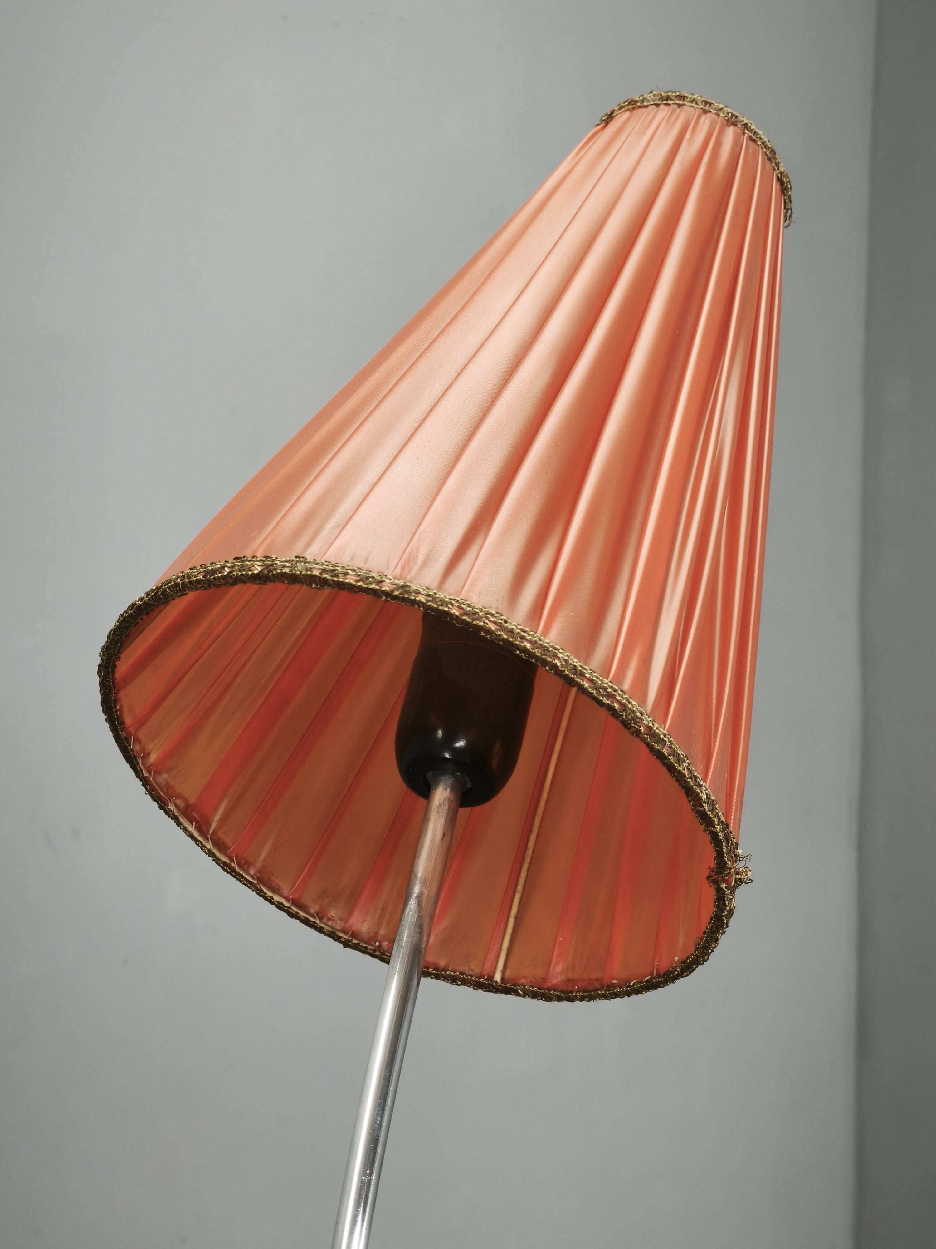 Rare German Adjustable Three-Light Floor Lamp, 1960s