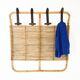 Italian rattan coat rack, 1960s