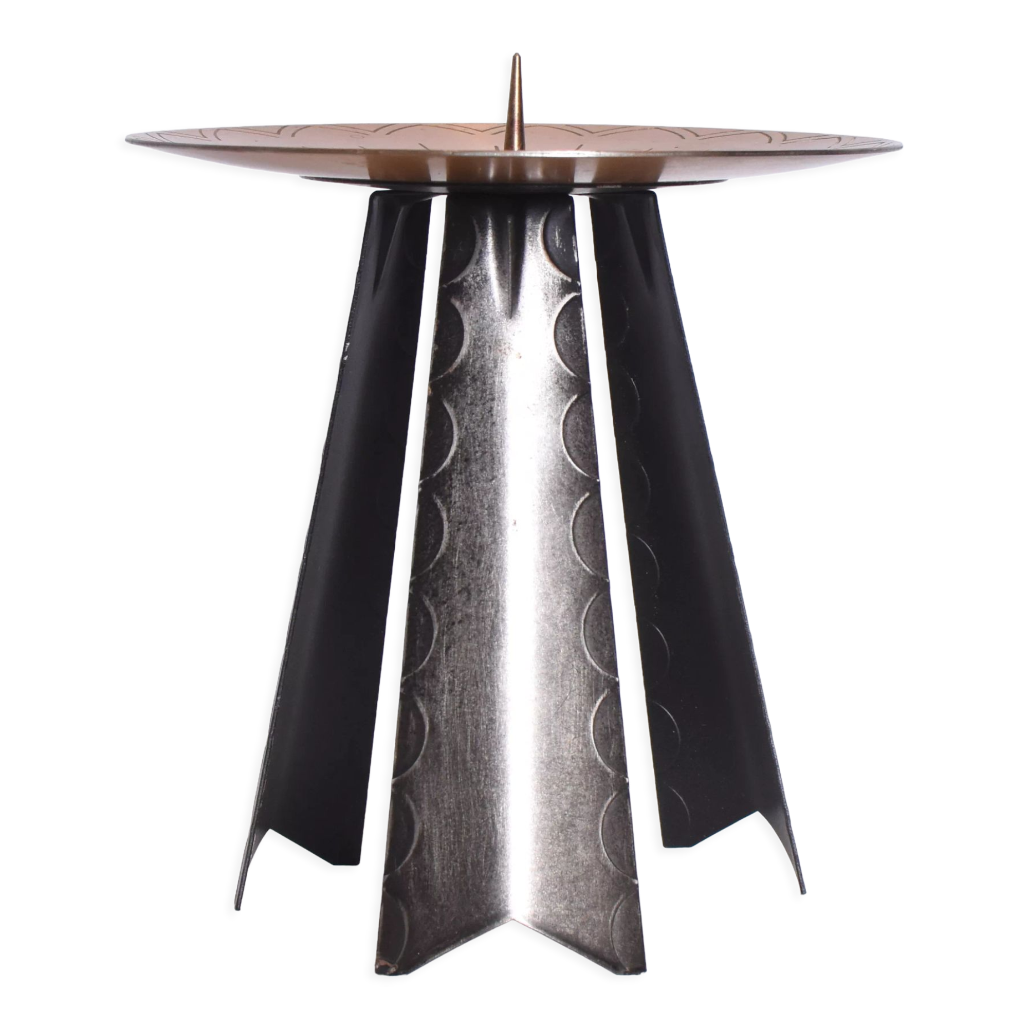 Metal candlestick, 1970s