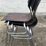 Lot of 4 vintage Flototto chairs