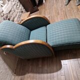 Art Deco retractable armchair
