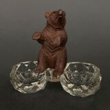 Pepper shaker with bear decoration Black Forest Black Forest early twentieth century
