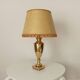 Art deco living room lamp in golden brass from the 1950s