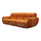Orange sofa, Space Age design, 1960s, production: Italy
